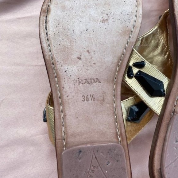 Saffiano Leather Jeweled Flat Calzature Donna - Picture 7 of 11